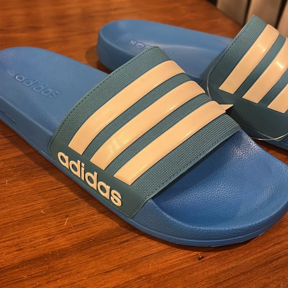 Adidas Adilette Shower Pool Slides Sandals Shoes new blue B42211 Men’s Size 12